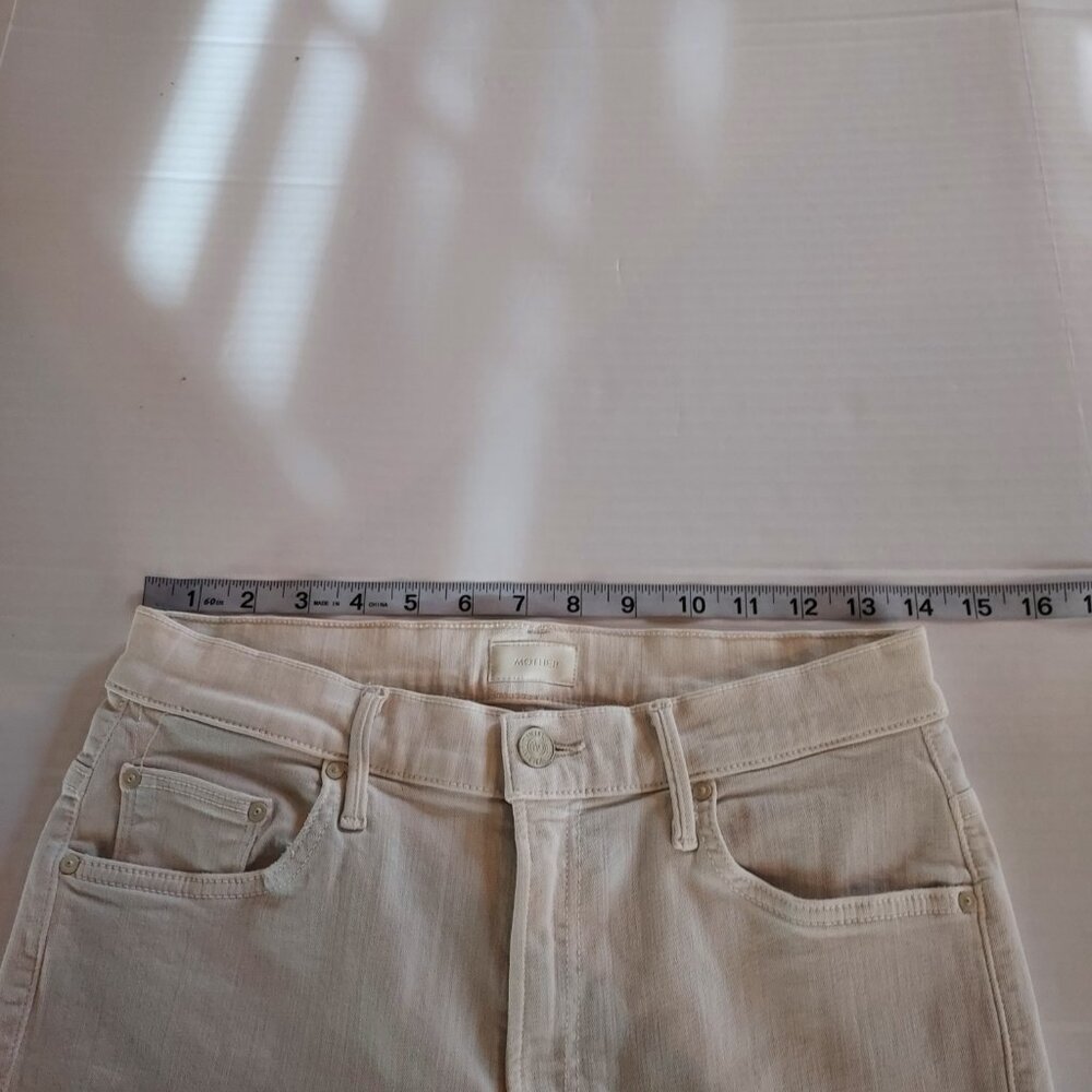 Mother The Insider Crop Step Fray Jeans Size 29 - Picture 8 of 14